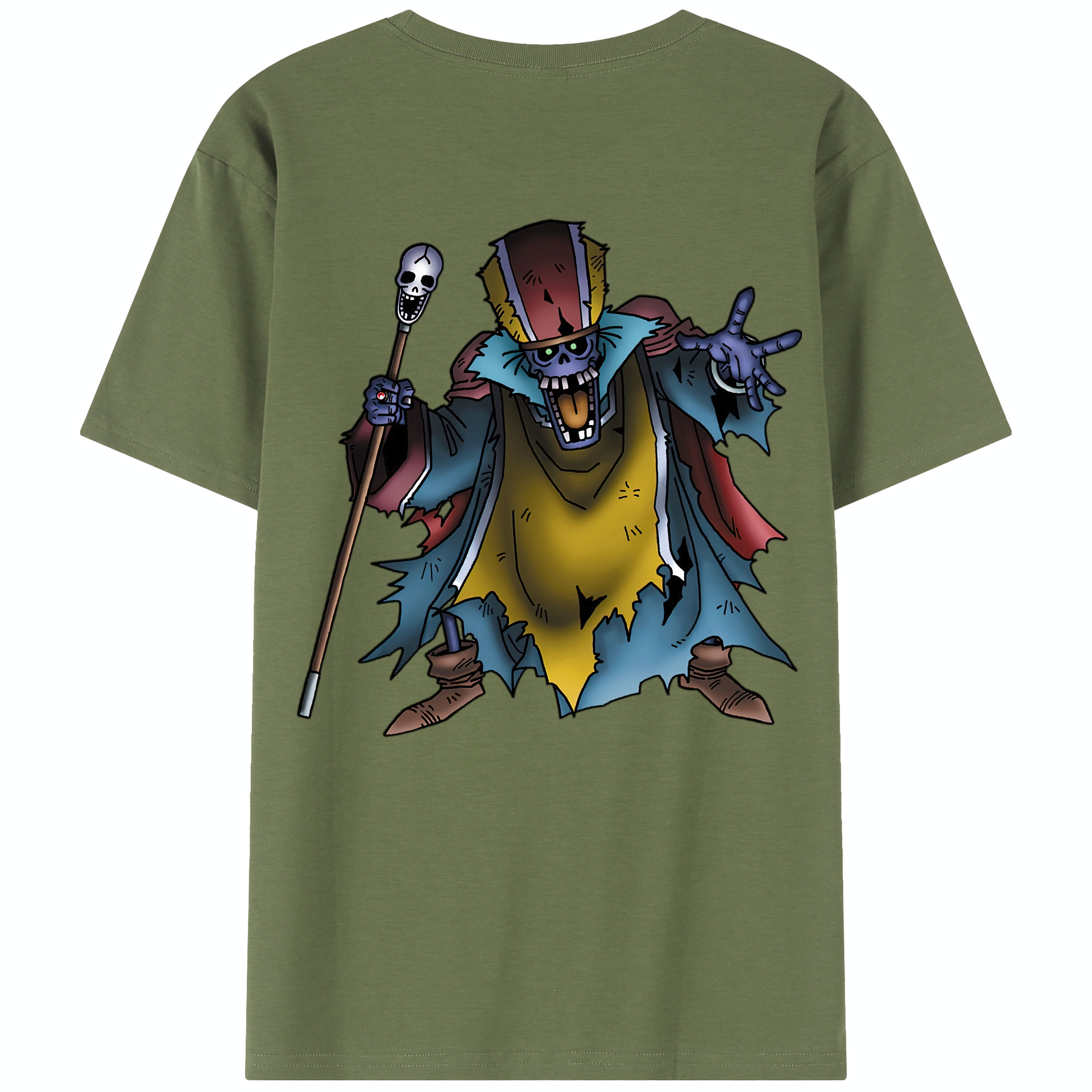 （画像用） ドラゴンクエスト Doragon Kuesuto Dragon Quest 綿100％半袖Tシャツ（背面プリント）